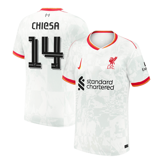 CHIESA #14 Liverpool Third Away  Football Shirt 2024/25 - UCL Best Football Kits Shop