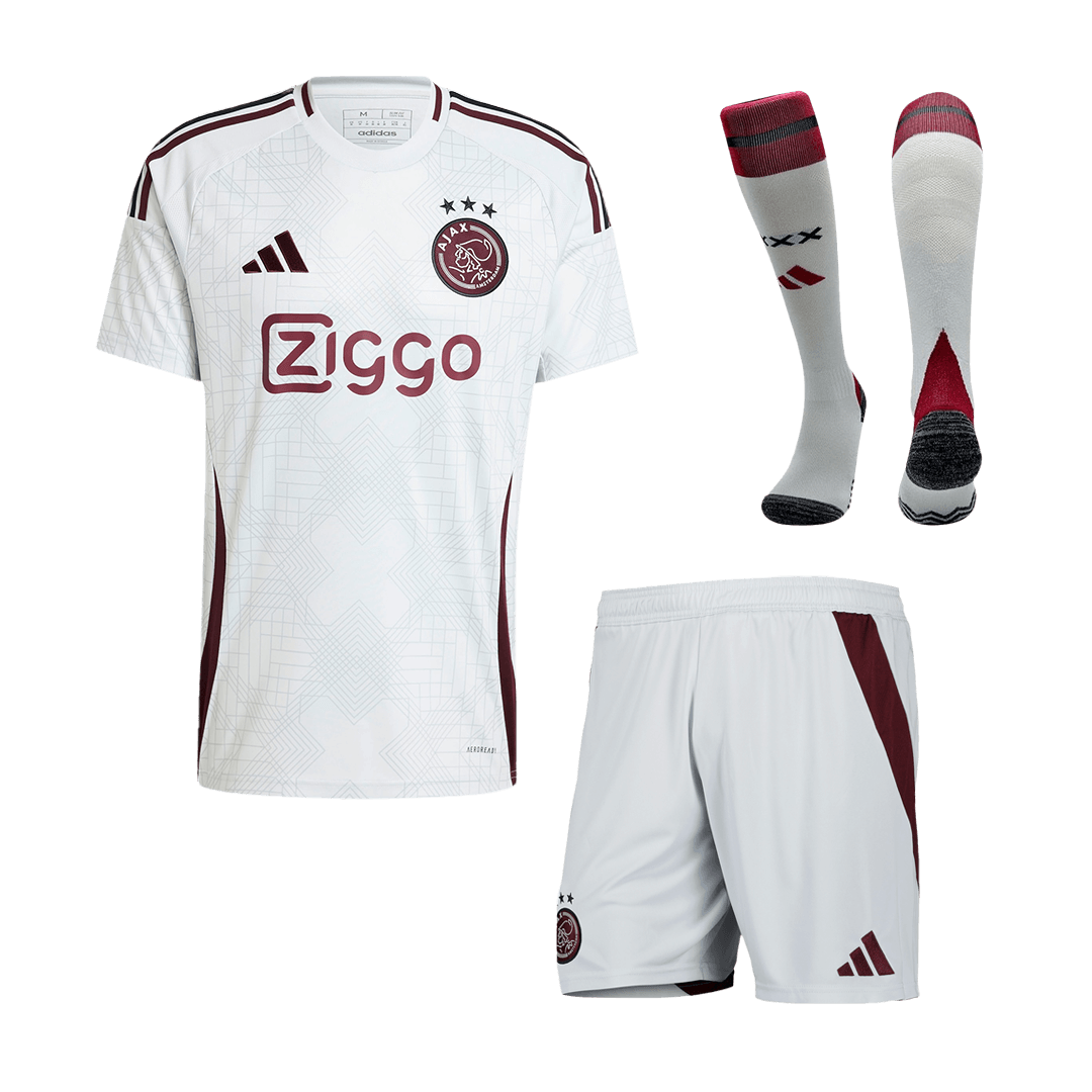 Ajax Third Away  Football Shirt Kit(Jersey+Shorts+Socks) 2024/25 Best Football Kits Shop