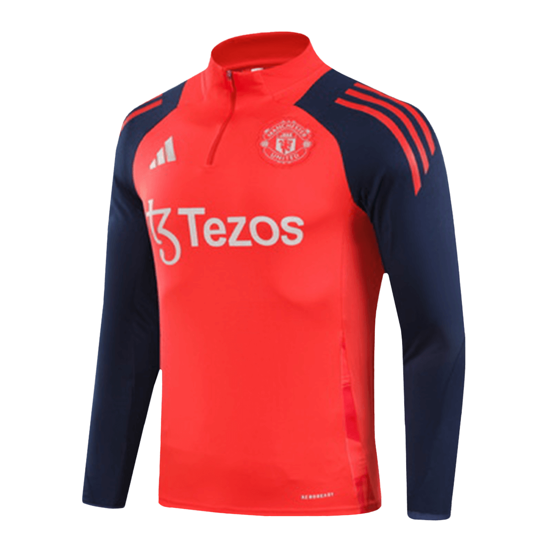Manchester United Zipper Sweatshirt Kit(Top+Pants) 2024/25 Best Football Kits Shop