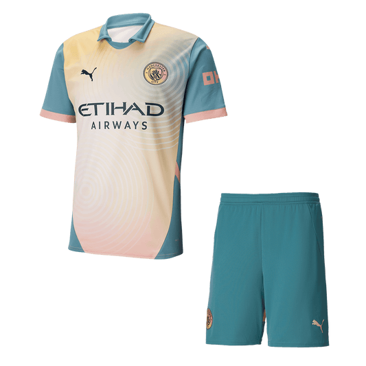 Manchester City Fourth Away  Football Shirt Kit(Jersey+Shorts) 2024/25 - Definitely City Best Football Kits Shop