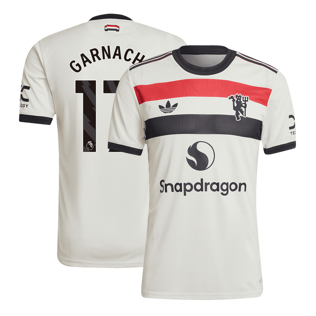 Player Version GARNACHO #17 Manchester United Third Away  Football Shirt 2024/25 Best Football Kits Shop