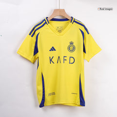 Kid's RONALDO #7 Al Nassr Home  Football Shirt Kit(Jersey+Shorts+Socks) 2024/25 - ACL Best Football Kits Shop