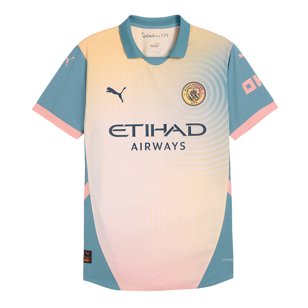 Player Version HAALAND #9 Manchester City Fourth Away  Football Shirt 2024/25- Definitely City (UCL) Best Football Kits Shop