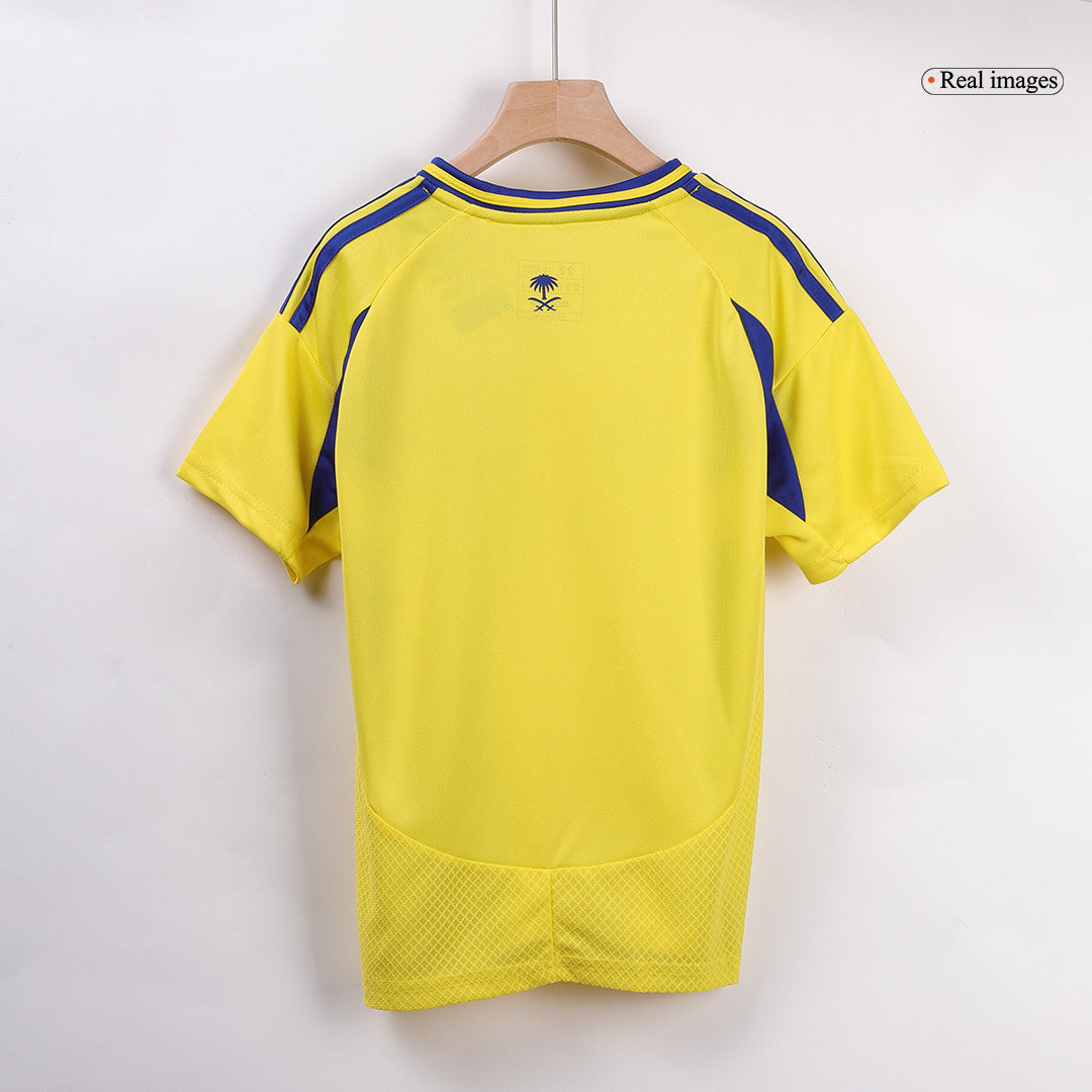 Kid's RONALDO #7 Al Nassr Home  Football Shirt Kit(Jersey+Shorts+Socks) 2024/25 - ACL Best Football Kits Shop