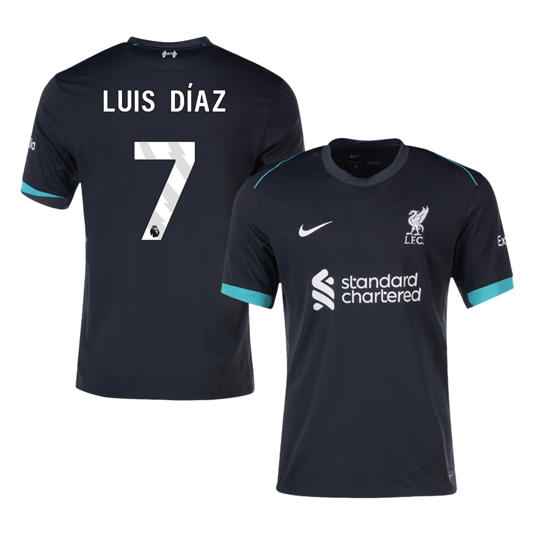 Luis Díaz #7 Liverpool Away  Football Shirt 2024/25 Best Football Kits Shop