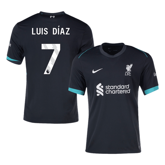 Luis Díaz #7 Liverpool Away  Football Shirt 2024/25 Best Football Kits Shop