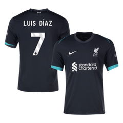 Luis Díaz #7 Liverpool Away  Football Shirt 2024/25 Best Football Kits Shop