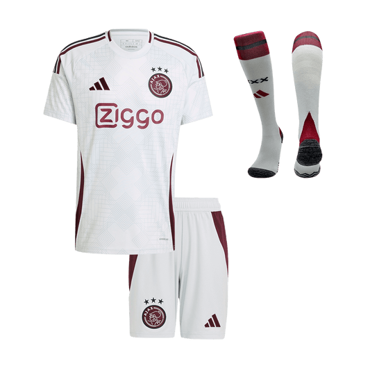 Kid's Ajax Third Away  Football Shirt Kit(Jersey+Shorts+Socks) 2024/25 Best Football Kits Shop