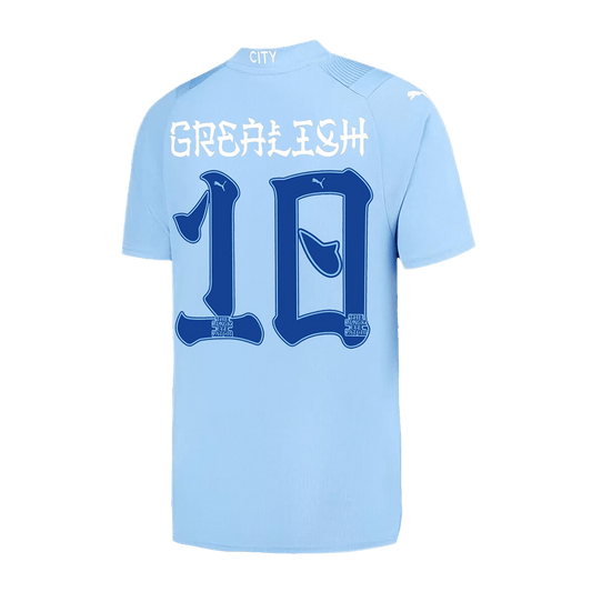 GREALISH #10 Manchester City Japanese Tour Printing Home  Football Shirt 2023/24 Best Football Kits Shop