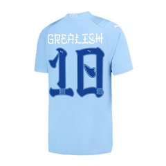 GREALISH #10 Manchester City Japanese Tour Printing Home  Football Shirt 2023/24 Best Football Kits Shop