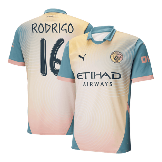 RODRIGO #16 Manchester City Fourth Away  Football Shirt 2024/25 - Definitely City (UCL) Best Football Kits Shop