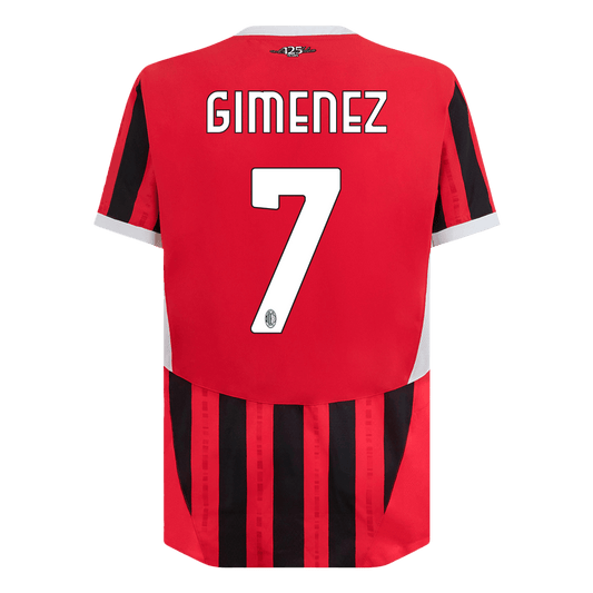 Player Version GIMENEZ #7 AC Milan Home  Football Shirt 2024/25 Best Football Kits Shop