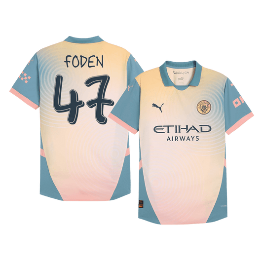 Player Version FODEN #47 Manchester City Fourth Away  Football Shirt 2024/25 - Definitely City Best Football Kits Shop