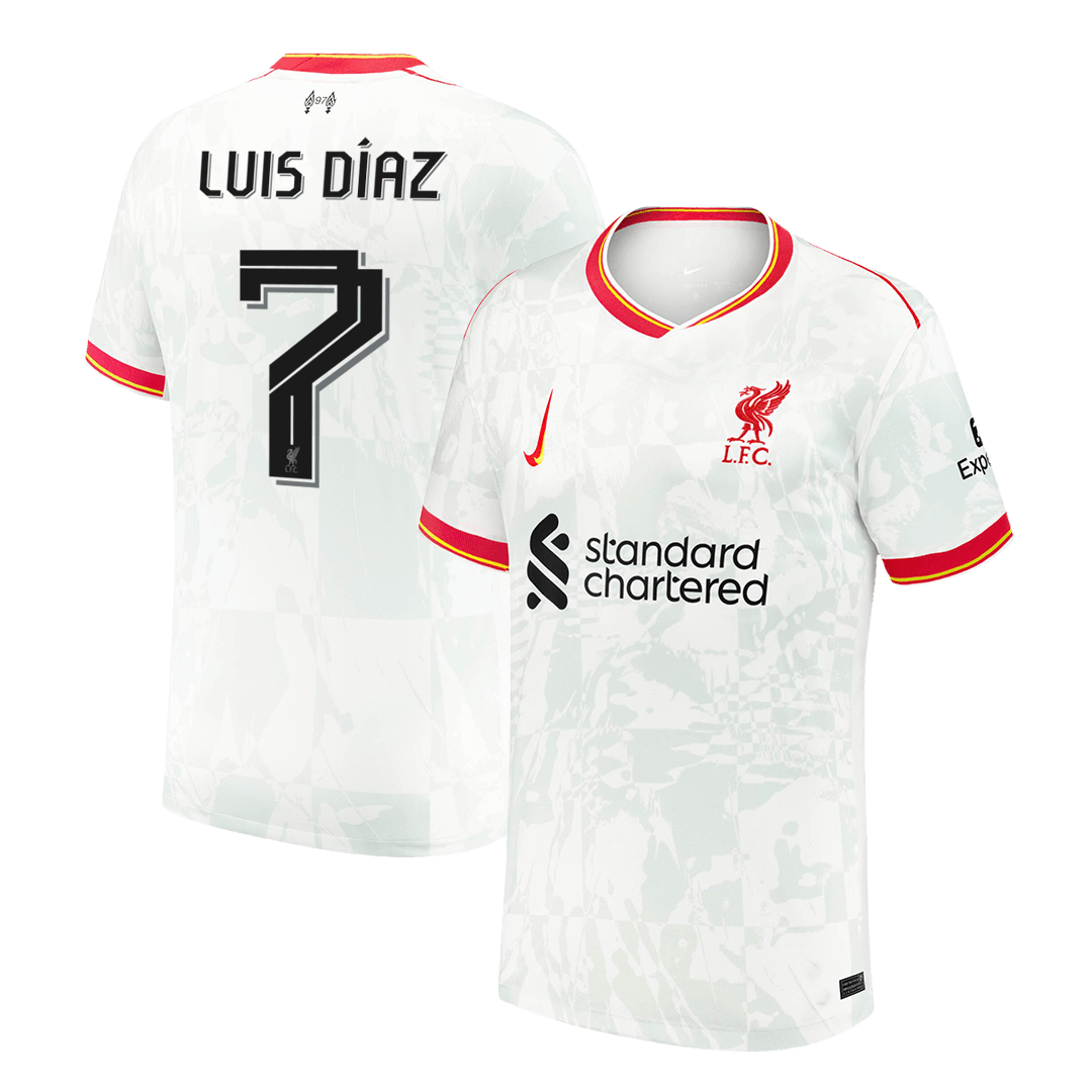 LUIS DÍAZ  #7 Liverpool Third Away  Football Shirt 2024/25 Best Football Kits Shop
