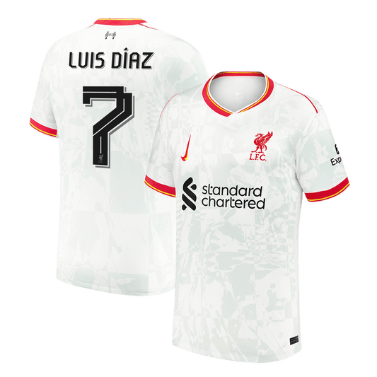 LUIS DÍAZ  #7 Liverpool Third Away  Football Shirt 2024/25 Best Football Kits Shop