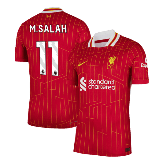 Player Version M.SALAH #11 Liverpool Home  Football Shirt 2024/25 Best Football Kits Shop
