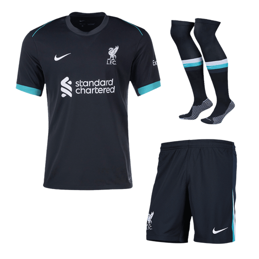 Liverpool Away  Football Shirt Kit(Jersey+Shorts+Socks) 2024/25 Best Football Kits Shop