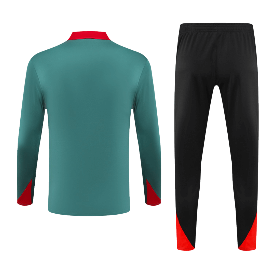 Kid's Liverpool Zipper Sweatshirt Kit(Top+Pants) 2024/25 Best Football Kits Shop