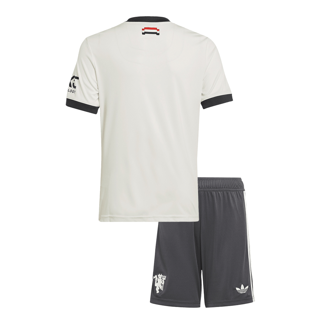 Kid's Manchester United Third Away  Football Shirt Kit(Jersey+Shorts) 2024/25 Best Football Kits Shop