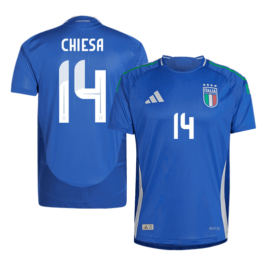 Player Version CHIESA #14 Italy Home  Football Shirt Euro 2024 Best Football Kits Shop
