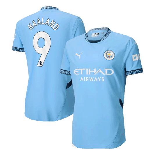 Player Version HAALAND #9 Manchester City Home  Football Shirt 2024/25 Best Football Kits Shop