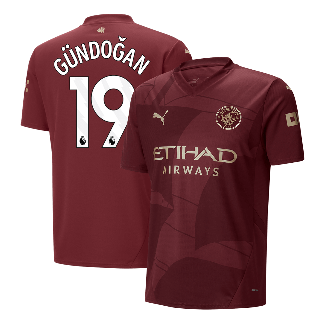 G?NDO?AN #19 Manchester City Third Away  Football Shirt 2024/25 Best Football Kits Shop