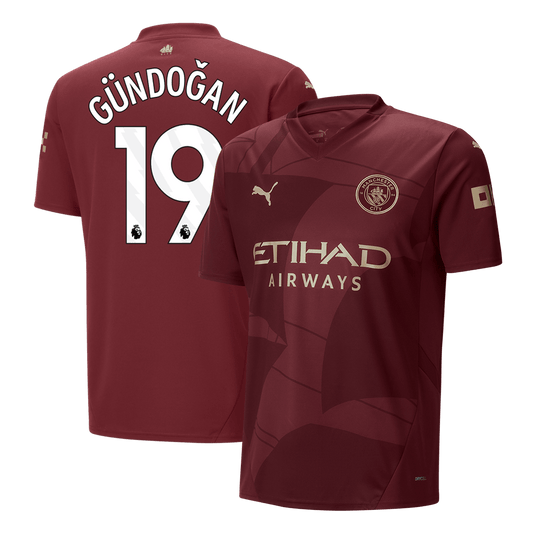 G?NDO?AN #19 Manchester City Third Away  Football Shirt 2024/25 Best Football Kits Shop