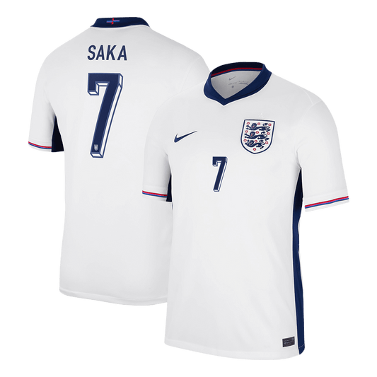 SAKA #7 England Home  Football Shirt Euro 2024 Best Football Kits Shop