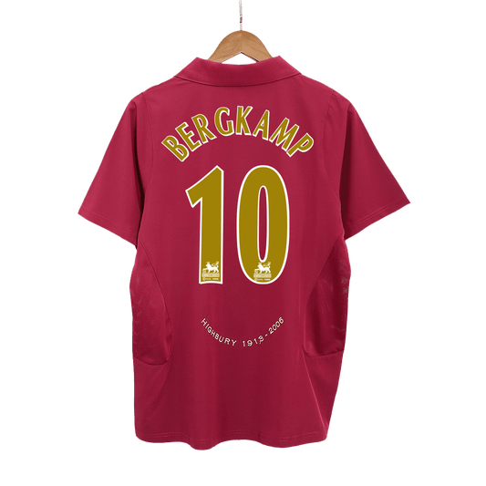Retro BERGKAMP #10 2005/06 Arsenal Home  Football Shirt Best Football Kits Shop