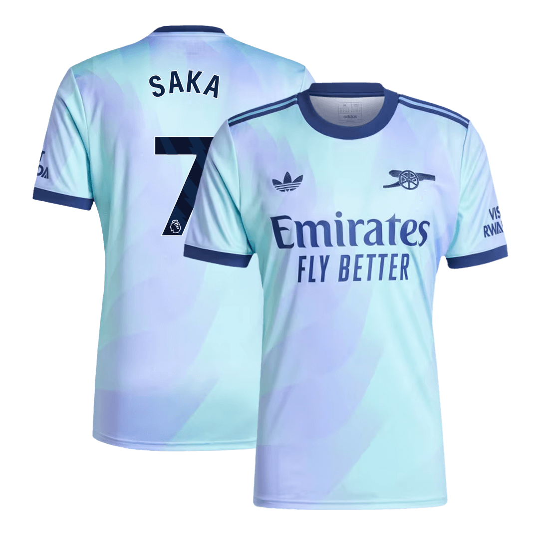 SAKA #7 Arsenal Third Away  Football Shirt 2024/25 Best Football Kits Shop