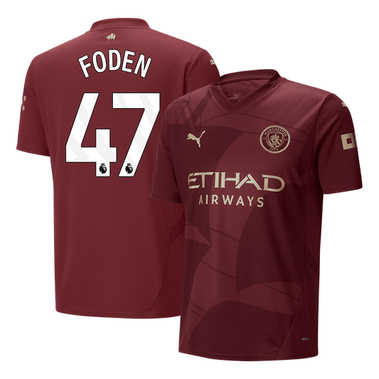 FODEN #47 Manchester City Third Away  Football Shirt 2024/25 Best Football Kits Shop
