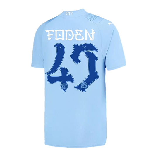 FODEN #47 Manchester City Japanese Tour Printing Home  Football Shirt 2023/24 Best Football Kits Shop