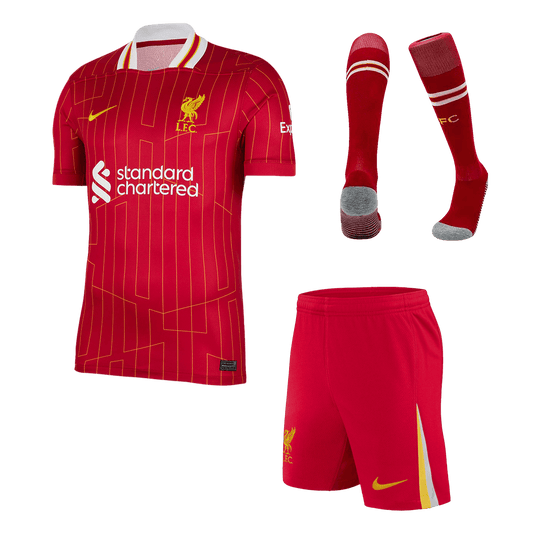 Liverpool Home  Football Shirt Kit(Jersey+Shorts+Socks) 2024/25 Best Football Kits Shop