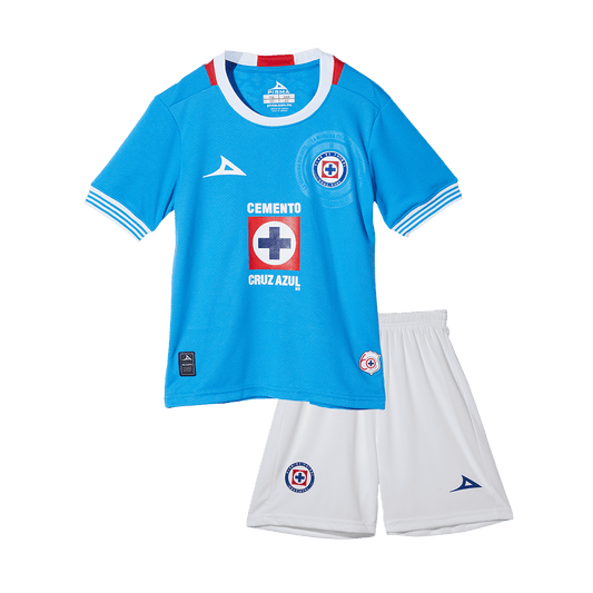 Kid's Cruz Azul Home  Football Shirt Kit(Jersey+Shorts) 2024/25 Best Football Kits Shop