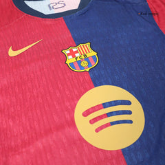 Player Version Barcelona Home  Football Shirt 2024/25 - 125th Anniversary(Spotify Logo Without Text) Best Football Kits Shop