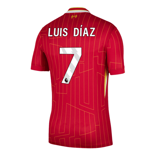 Luis Díaz #7 Liverpool Home  Football Shirt 2024/25 Best Football Kits Shop