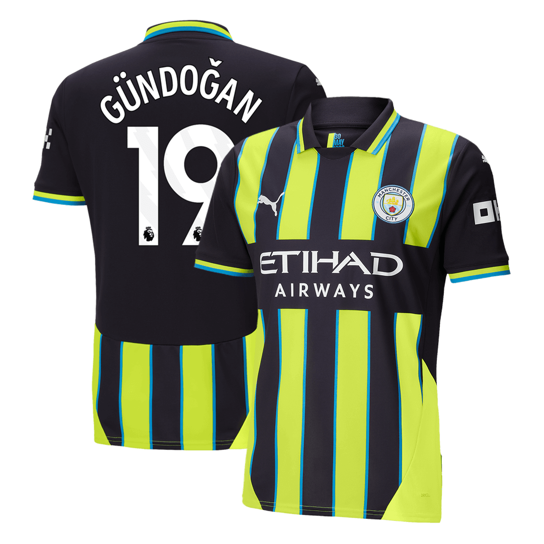 G?NDO?AN #19 Manchester City Away  Football Shirt 2024/25 Best Football Kits Shop