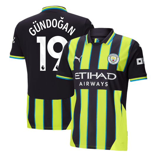 G?NDO?AN #19 Manchester City Away  Football Shirt 2024/25 Best Football Kits Shop