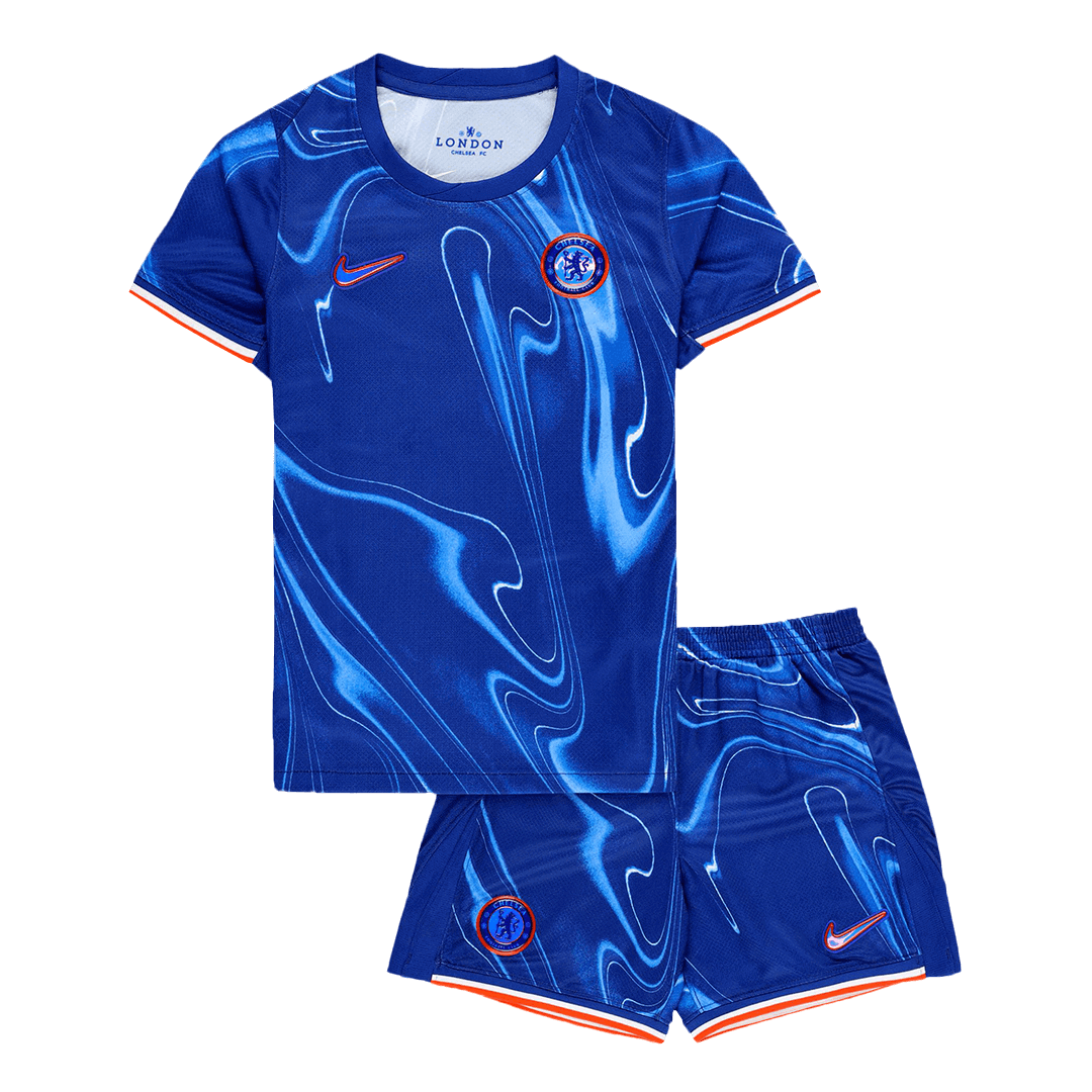 Kid's Chelsea Home  Football Shirt Kit(Jersey+Shorts) 2024/25 Best Football Kits Shop