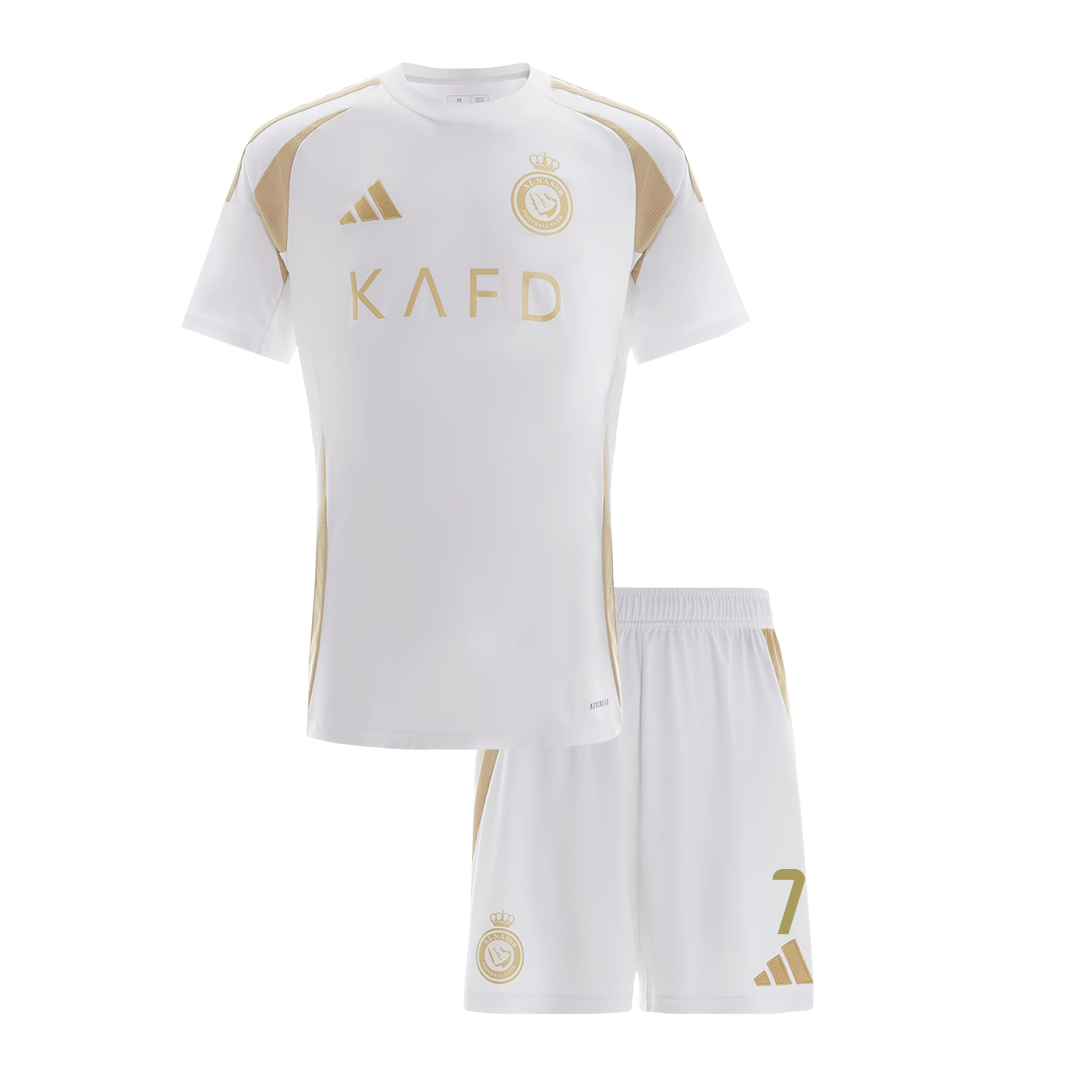 Kid's RONALDO #7 Al Nassr Third Away  Football Shirt Kit(Jersey+Shorts) 2024/25 Best Football Kits Shop