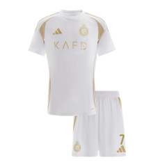 Kid's RONALDO #7 Al Nassr Third Away  Football Shirt Kit(Jersey+Shorts) 2024/25 Best Football Kits Shop
