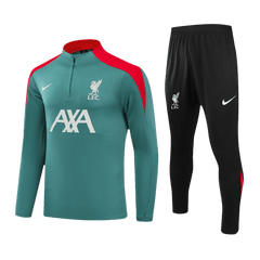 Kid's Liverpool Zipper Sweatshirt Kit(Top+Pants) 2024/25 Best Football Kits Shop