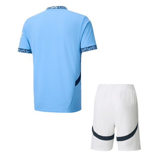 Manchester City Home  Football Shirt Kit(Jersey+Shorts) 2024/25 Best Football Kits Shop