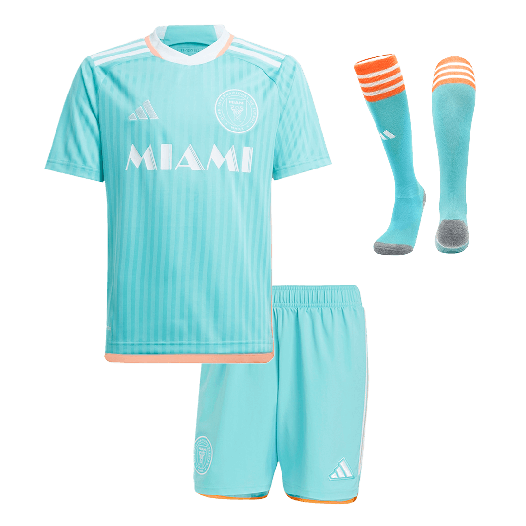 Kid's Inter Miami CF Third Away  Football Shirt Kit(Jersey+Shorts+Socks) 2024 Best Football Kits Shop