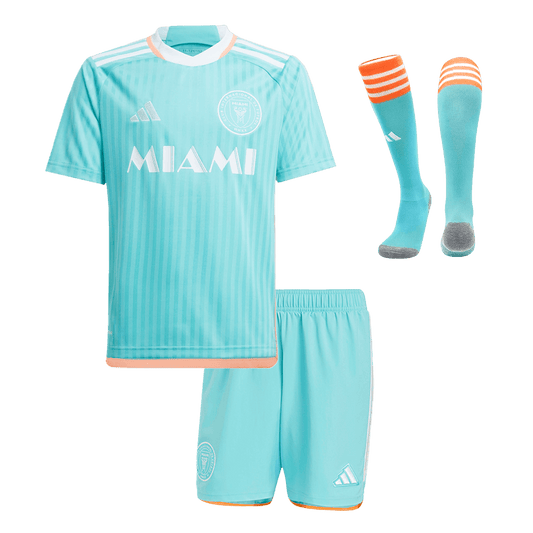Kid's Inter Miami CF Third Away  Football Shirt Kit(Jersey+Shorts+Socks) 2024 Best Football Kits Shop