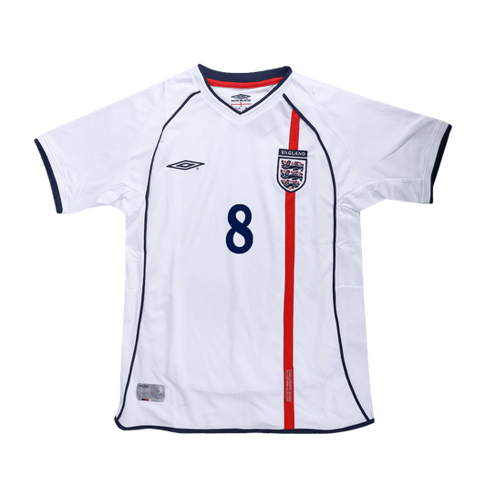 Retro SCHOLES #8 2002 England Home  Football Shirt Best Football Kits Shop