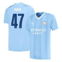 FODEN #47 Manchester City Home  Football Shirt 2023/24 - UCL Best Football Kits Shop
