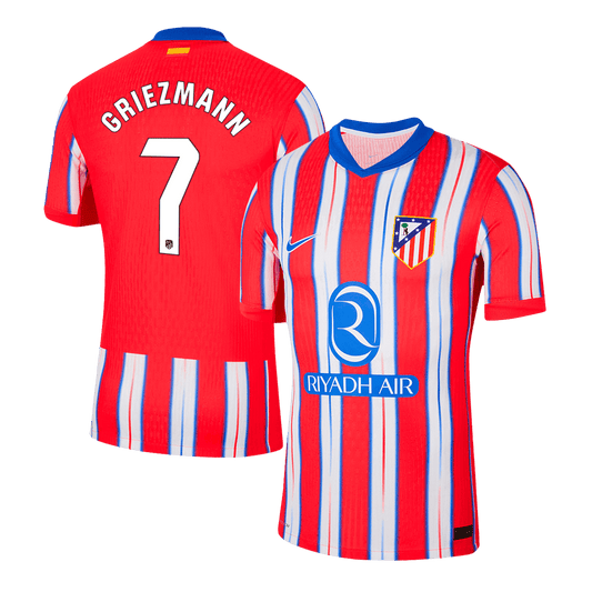 Player Version GRIEZMANN #7 Atletico Madrid Home  Football Shirt 2024/25 Best Football Kits Shop
