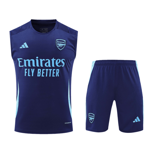 Arsenal Pre-Match  Football Shirt Vest Kit(Jersey+Shorts) 2024/25 Best Football Kits Shop