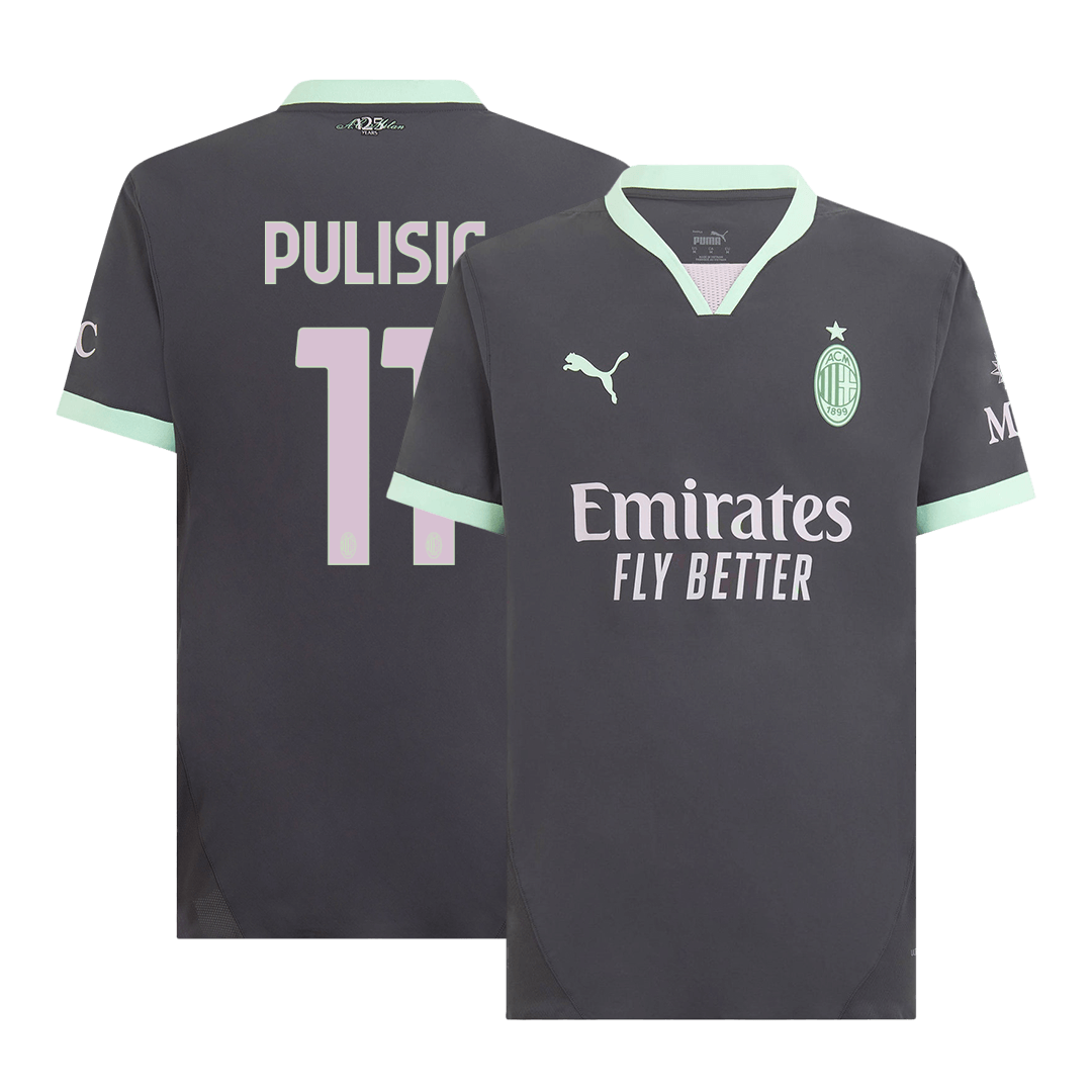 Player Version PULISIC #11 AC Milan Third Away  Football Shirt 2024/25 Best Football Kits Shop
